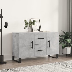 Sonata H Сайдборд, бетонно сив, 100x36x60 см, инженерно дърво - Шкафове, Витрини, Модулни секции