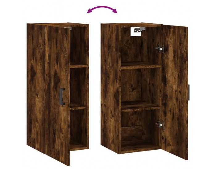 Sonata H Стенен шкаф опушен дъб 34,5x34x90 см