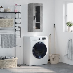 Sonata H Стенен шкаф бетонно сив 34,5x34x90 см - Шкафове, Витрини, Модулни секции