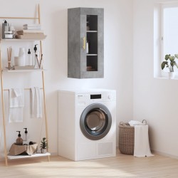 Sonata H Стенен шкаф бетонно сив 34,5x34x90 см - Шкафове, Витрини, Модулни секции