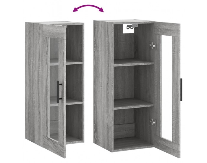 Sonata H Стенен шкаф сив сонома 34,5x34x90 см