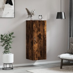 Sonata H Стенен шкаф опушен дъб 34,5x34x90 см инженерно дърво - Шкафове, Витрини, Модулни секции