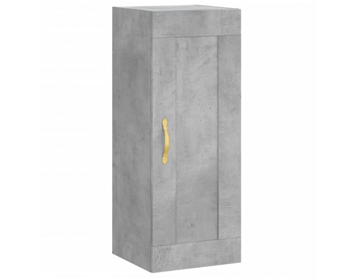 Sonata H Висок шкаф, бетонно сив, 34,5x34x180 см, инженерно дърво