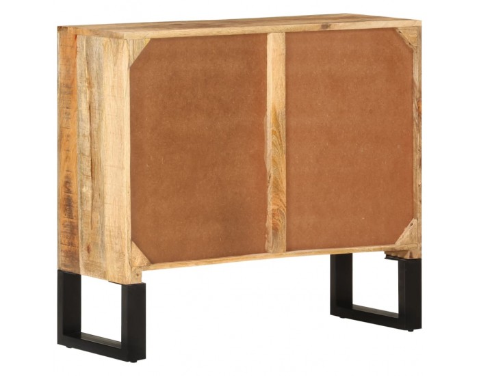 Sonata H Бюфет 80x30x71 см грубо мангово дърво масив и метал