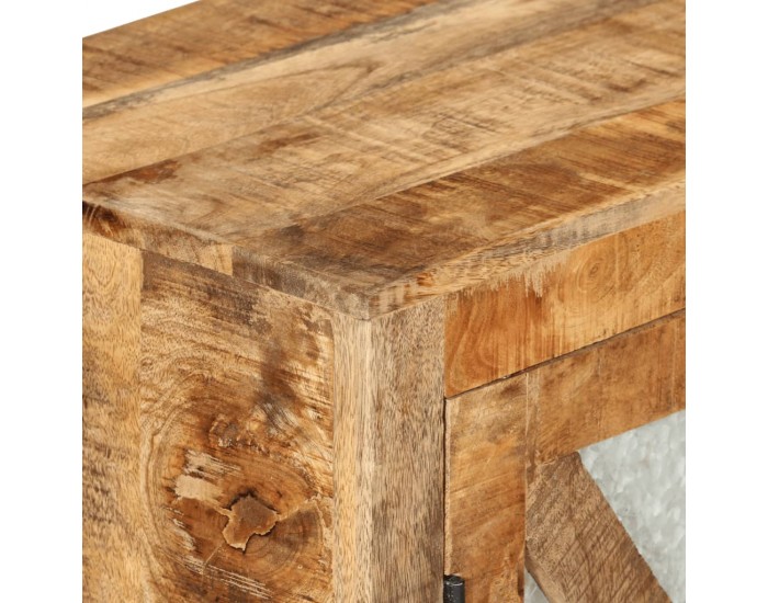 Sonata H Бюфет 80x30x71 см грубо мангово дърво масив и метал