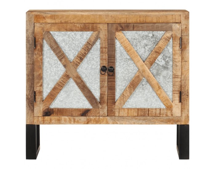 Sonata H Бюфет 80x30x71 см грубо мангово дърво масив и метал