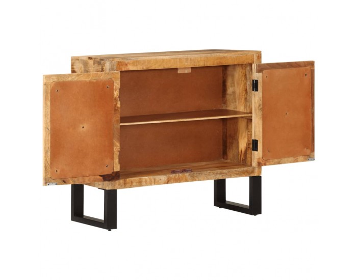 Sonata H Бюфет 80x30x71 см грубо мангово дърво масив и метал