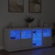 Sonata H Сайдборд с LED светлини, бял, 164x37x67 см Sonata H Сайдборд с LED светлини, бял, 164x37x67 см