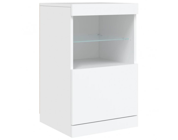 Sonata H Сайдборд с LED светлини, бял, 164x37x67 см Sonata H Сайдборд с LED светлини, бял, 164x37x67 см