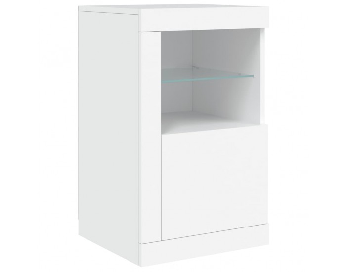 Sonata H Сайдборд с LED светлини, бял, 163x37x67 см Sonata H Сайдборд с LED светлини, бял, 163x37x67 см