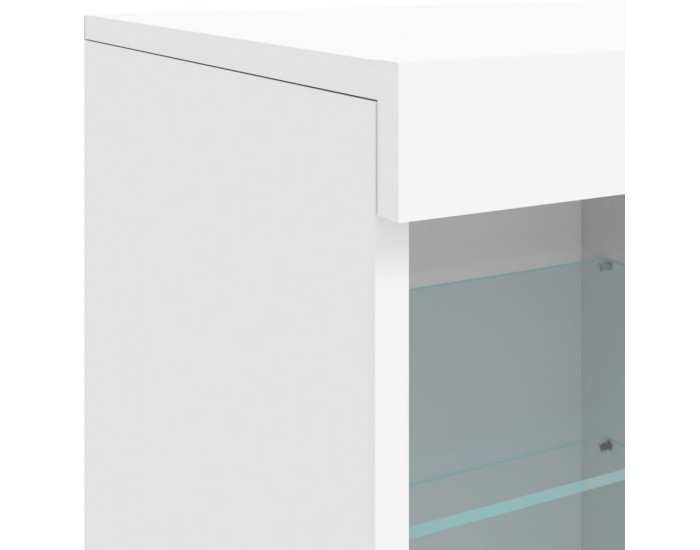 Sonata H Сайдборд с LED светлини, бял, 163x37x67 см Sonata H Сайдборд с LED светлини, бял, 163x37x67 см