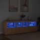 Sonata H Сайдборд с LED светлини, сонома дъб, 202x37x67 см Sonata H Сайдборд с LED светлини, сонома дъб, 202x37x67 см