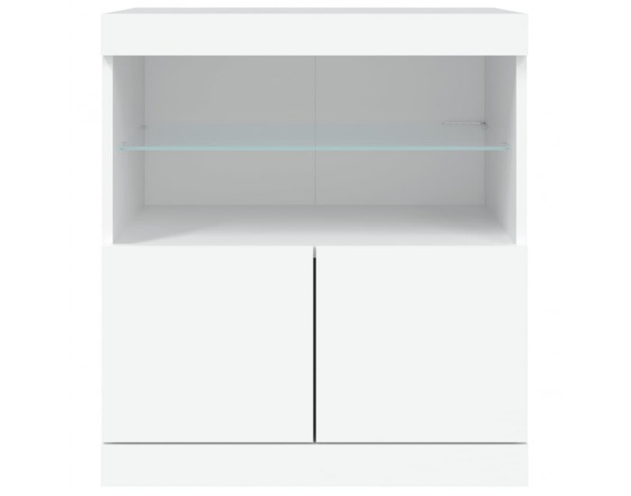 Sonata H Сайдборд с LED светлини, бял, 60x37x67 см Sonata H Сайдборд с LED светлини, бял, 60x37x67 см