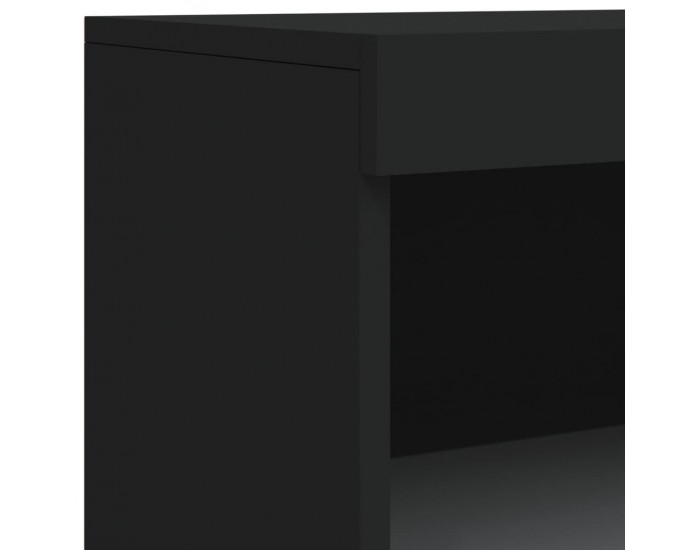 Sonata H Сайдборд с LED светлини, черен, 60,5x37x100 см Sonata H Сайдборд с LED светлини, черен, 60,5x37x100 см