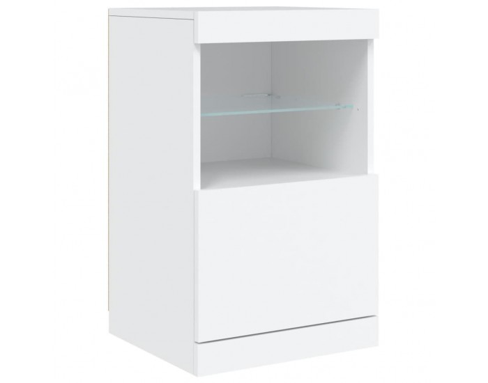 Sonata H Сайдборд с LED светлини, бял, 41x37x67 см Sonata H Сайдборд с LED светлини, бял, 41x37x67 см