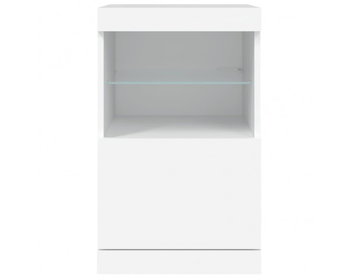 Sonata H Сайдборд с LED светлини, бял, 41x37x67 см Sonata H Сайдборд с LED светлини, бял, 41x37x67 см