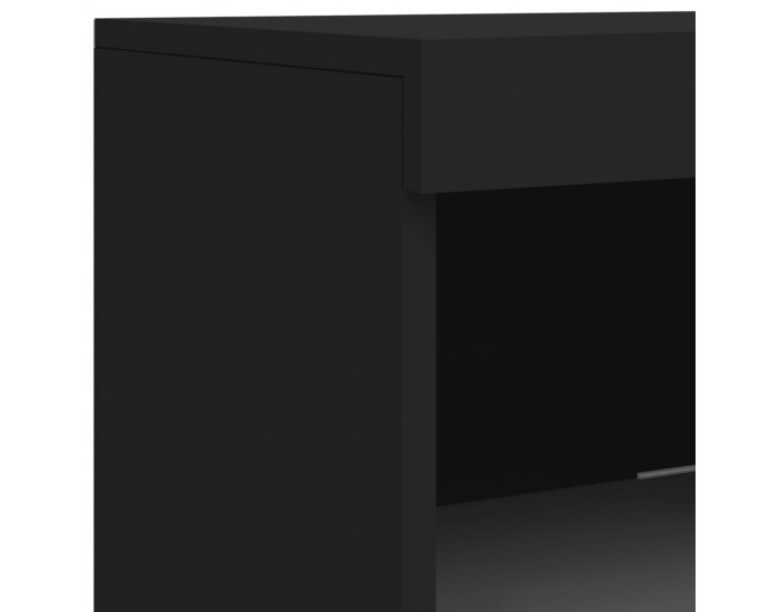 Sonata H Сайдборд с LED светлини, черен, 41x37x100 см Sonata H Сайдборд с LED светлини, черен, 41x37x100 см