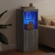 Sonata H Сайдборд с LED светлини, сив сонома, 41x37x100 см Sonata H Сайдборд с LED светлини, сив сонома, 41x37x100 см