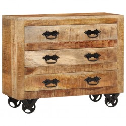 Sonata H Бюфет с 3 чекмеджета 80x30x65 см масивно мангово дърво - Дневна