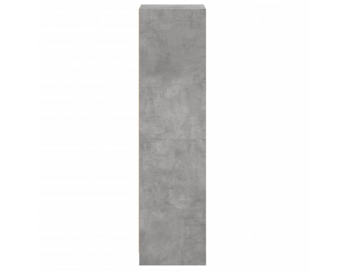 Sonata H Висок шкаф със стъклени врата, бетонно сив, 35x37x142 см