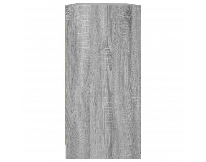 Sonata H Библиотека с врати сив сонома 204x37x75 см инженерно дърво