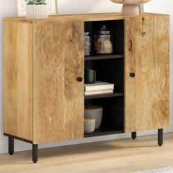 Sonata H Страничен шкаф 90x33x75 см манго масивно дърво - Шкафове, Витрини, Модулни секции