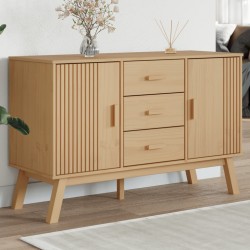 Sonata H Сайдборд OLDEN, кафяв, 114x43x73,5 см, бор масив - Шкафове, Витрини, Модулни секции