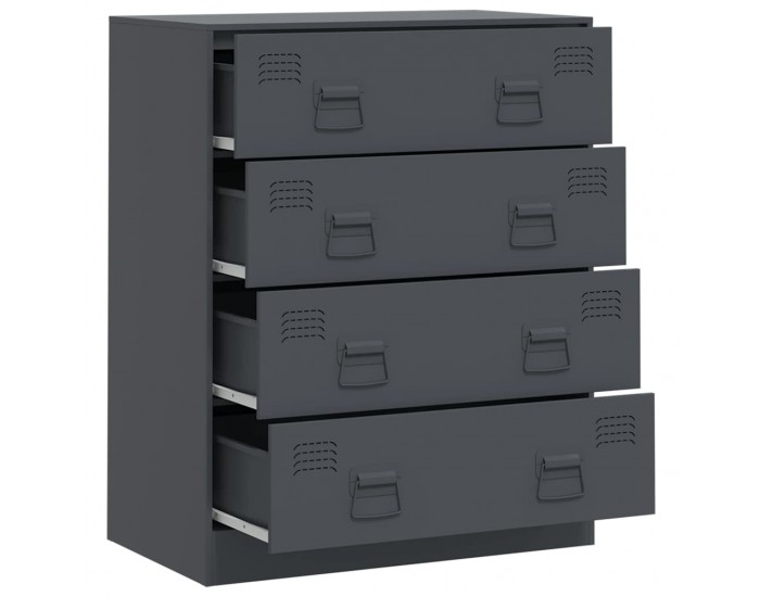 Sonata H Бюфет, антрацит, 67x39x83 см, стомана