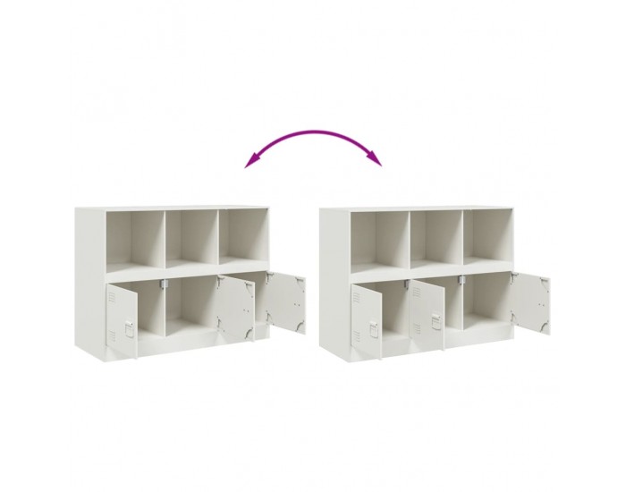 Sonata H Бюфет, бял, 99x39x73 см, стомана