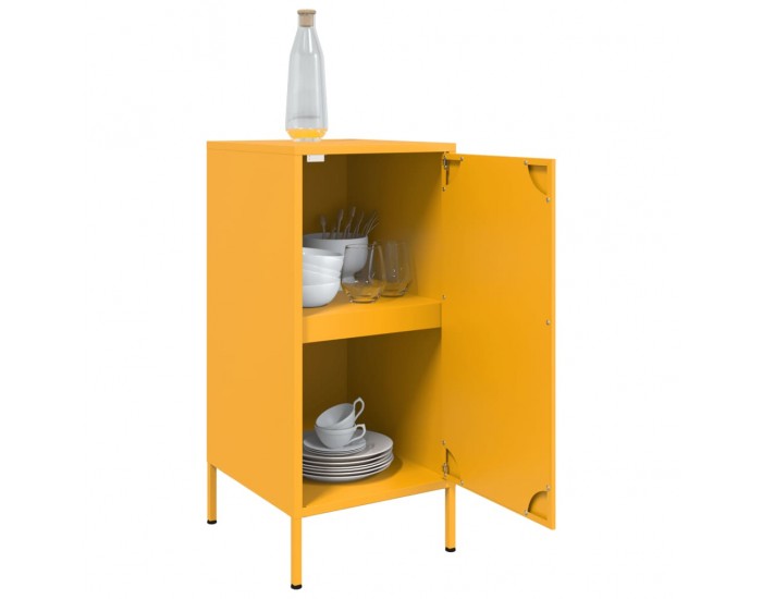 Sonata H Бюфет, горчица жълто, 36x39x79 см, стомана Sonata H Бюфет, горчица жълто, 36x39x79 см, стомана