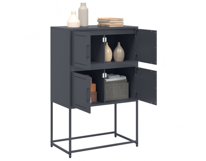 Sonata H Бюфет, антрацит, 68,5x38,5x107 см, стомана