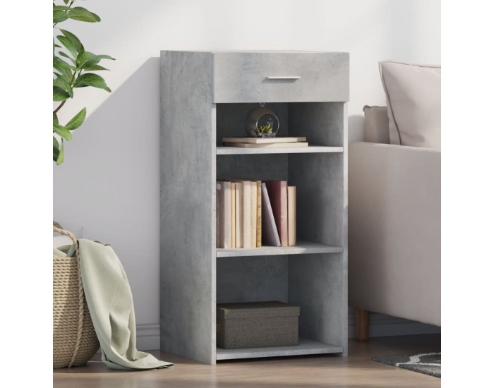 Sonata H Бюфет, бетонно сив, 45x42,5x93 см, инженерно дърво