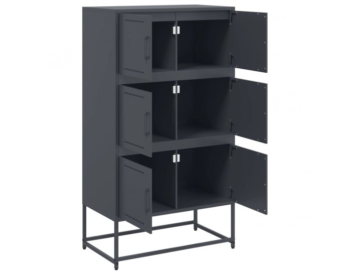 Sonata H Бюфет, антрацит, 68,5x38,5x123,5 см, стомана