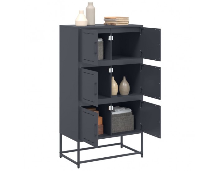 Sonata H Бюфет, антрацит, 68,5x38,5x123,5 см, стомана