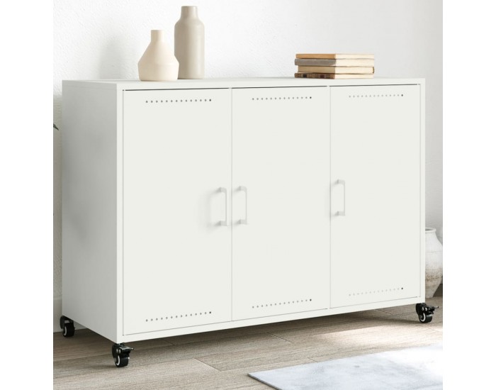 Sonata H Бюфет, бял, 100,5x39x72 см, стомана