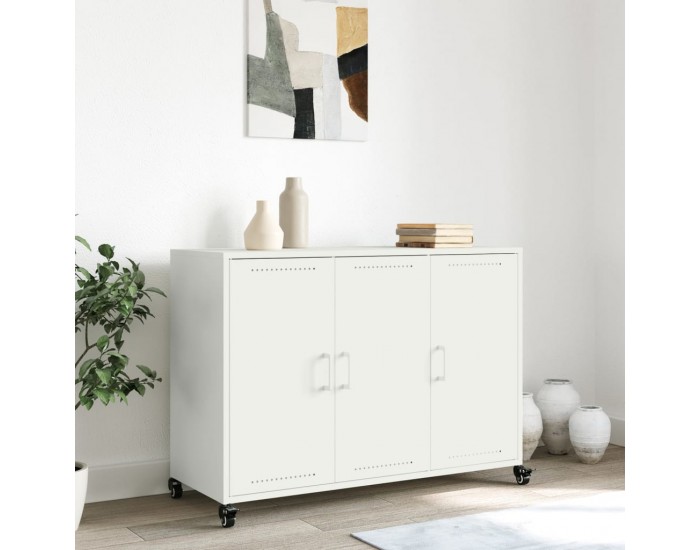 Sonata H Бюфет, бял, 100,5x39x72 см, стомана