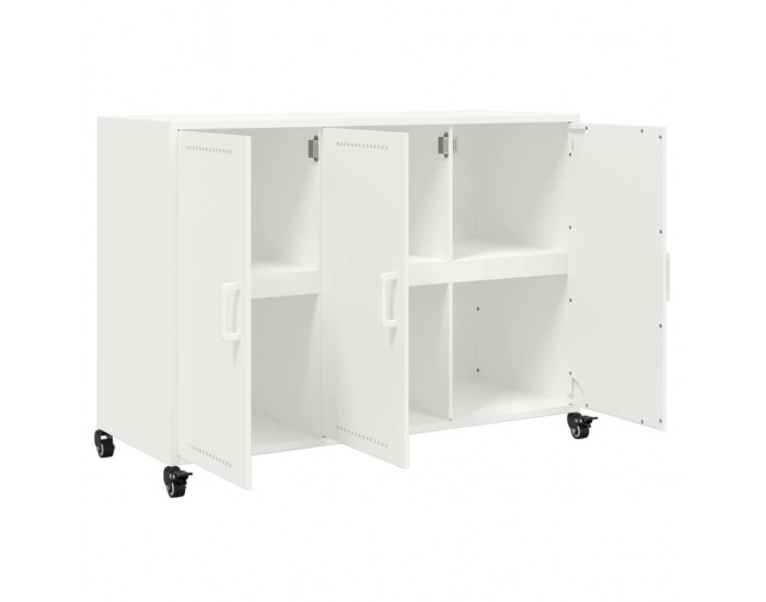 Sonata H Бюфет, бял, 100,5x39x72 см, стомана