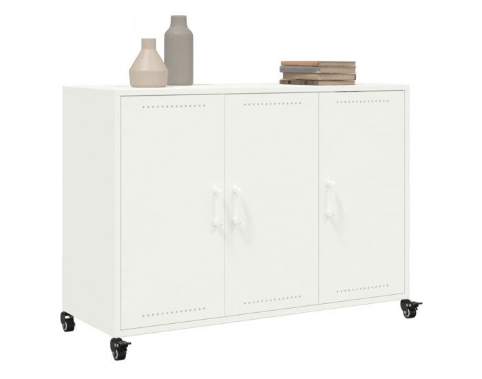 Sonata H Бюфет, бял, 100,5x39x72 см, стомана