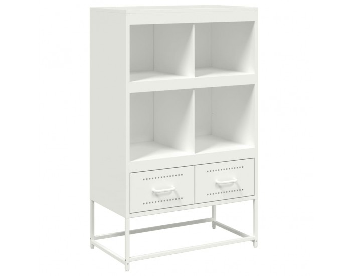 Sonata H Висок шкаф, бял, 68x39x111,5 см, стомана