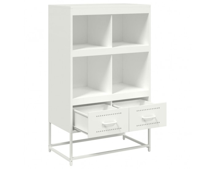 Sonata H Висок шкаф, бял, 68x39x111,5 см, стомана