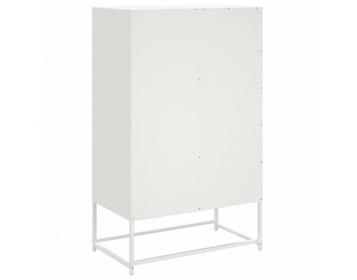 Sonata H Висок шкаф, бял, 68x39x111,5 см, стомана