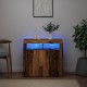 Sonata H Сайдборд с LED светлини старо дърво 80x35x75 см инженерно дърво Sonata H Сайдборд с LED светлини старо дърво 80x35x75 см инженерно дърво