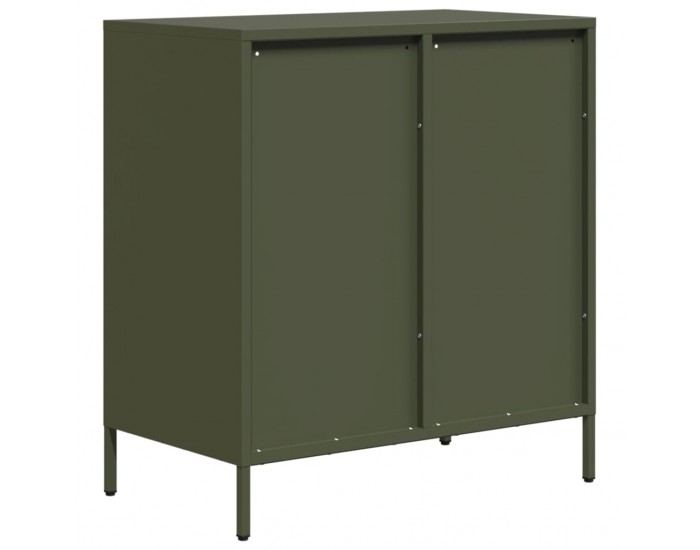 Sonata H Бюфет, маслиненозелен, 68x39x73,5 см, студеновалцувана стомана