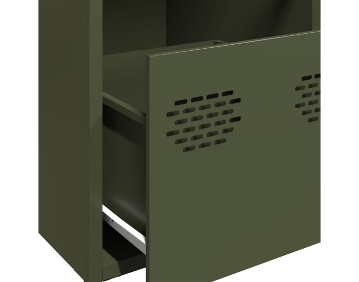 Sonata H Бюфет, маслиненозелен, 68x39x73,5 см, студеновалцувана стомана