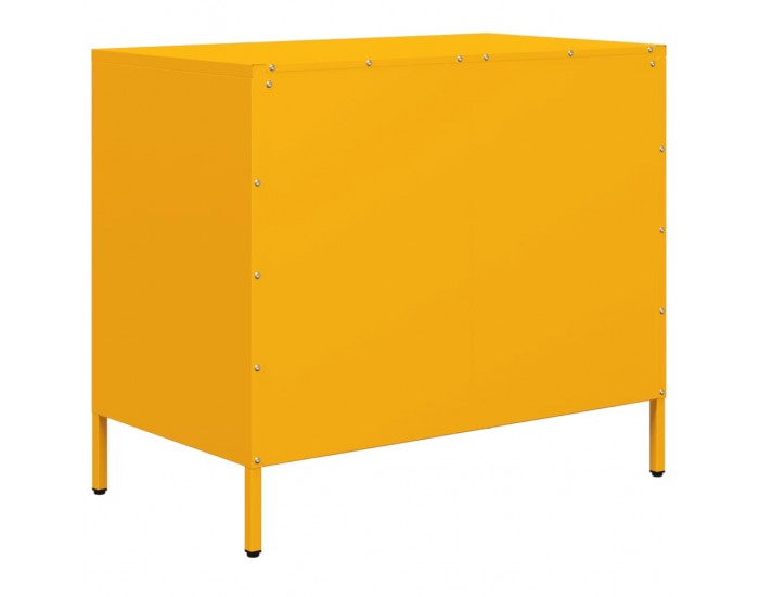 Sonata H Бюфет, горчица жълто, 68x39x58,5 см, студеновалцувана стомана