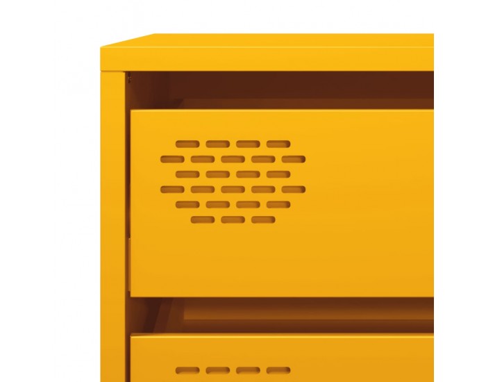 Sonata H Бюфет, горчица жълто, 68x39x58,5 см, студеновалцувана стомана