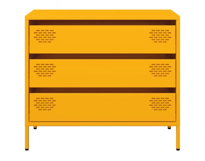 Sonata H Бюфет, горчица жълто, 68x39x58,5 см, студеновалцувана стомана