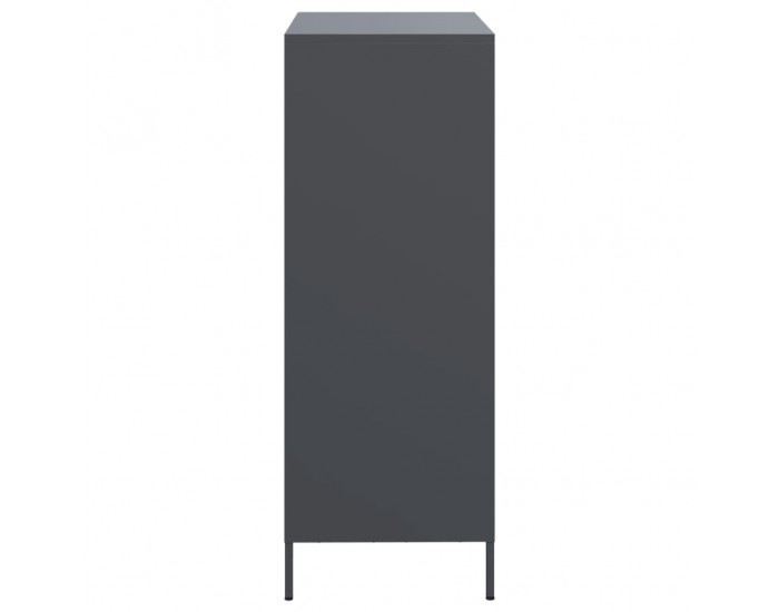 Sonata H Висок шкаф, антрацит, 68x39x103,5 см, стомана