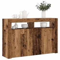 Sonata H Сайдборд с LED светлини 115,5x30x75 см инженерно дърво - Шкафове, Витрини, Модулни секции
