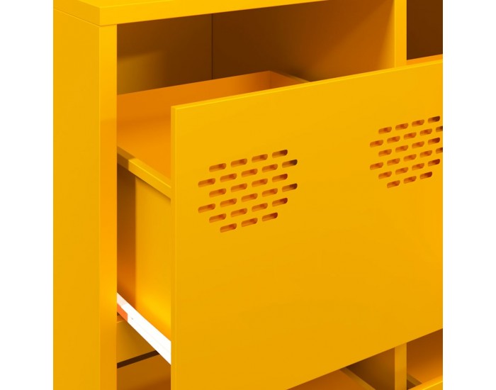 Sonata H Бюфет, горчица жълто, 135x39x103,5см, студеновалцувана стомана